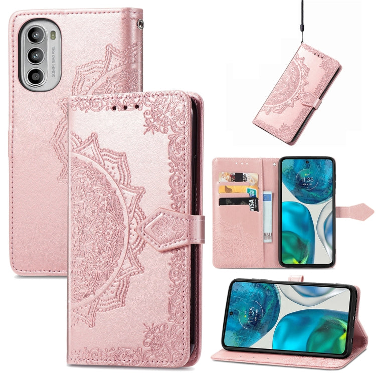 For OPPO Realme C35 Mandala Flower Embossed Horizontal Flip Leather Phone Case