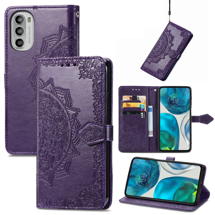 For OPPO Realme C35 Mandala Flower Embossed Horizontal Flip Leather Phone Case
