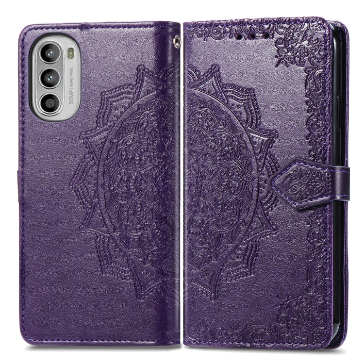 For OPPO Realme C35 Mandala Flower Embossed Horizontal Flip Leather Phone Case