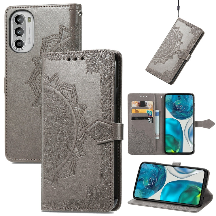 For OPPO Realme C35 Mandala Flower Embossed Horizontal Flip Leather Phone Case