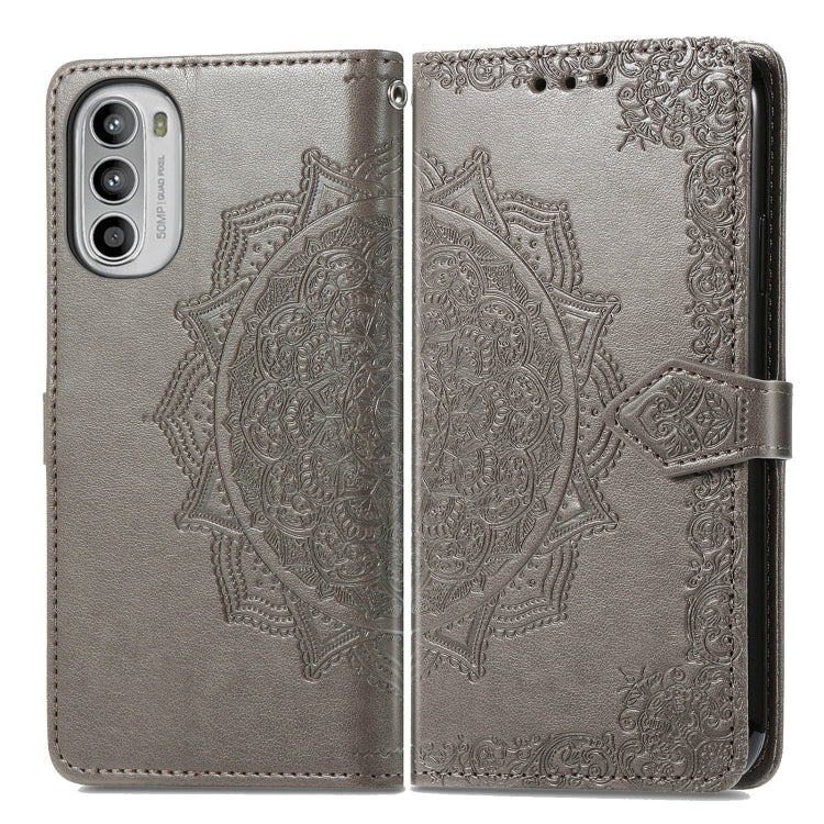 For OPPO Realme C35 Mandala Flower Embossed Horizontal Flip Leather Phone Case