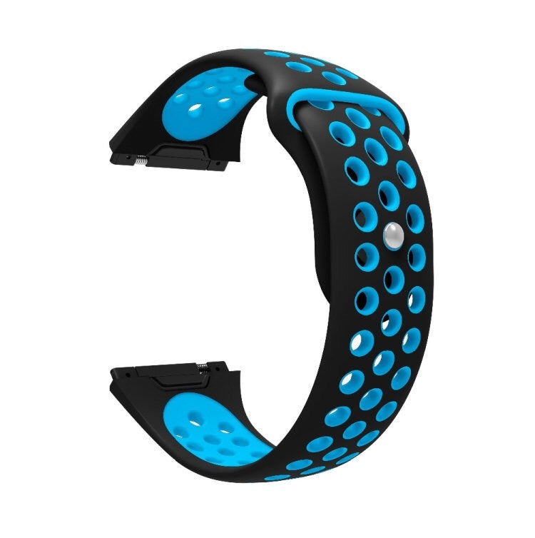 For Fitbit Ionic Breathable Two-tone Silicone Watch Band