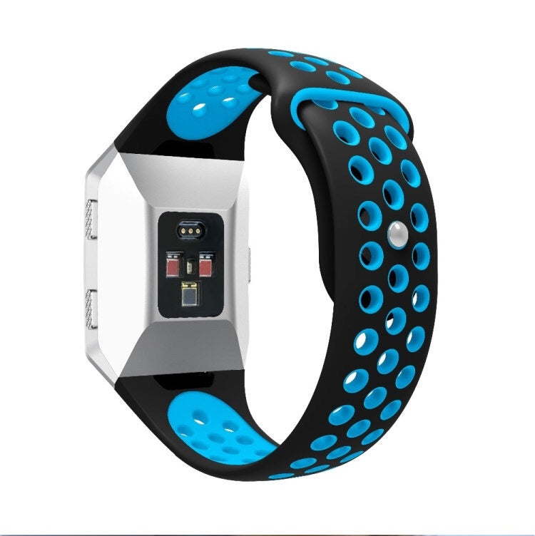 For Fitbit Ionic Breathable Two-tone Silicone Watch Band