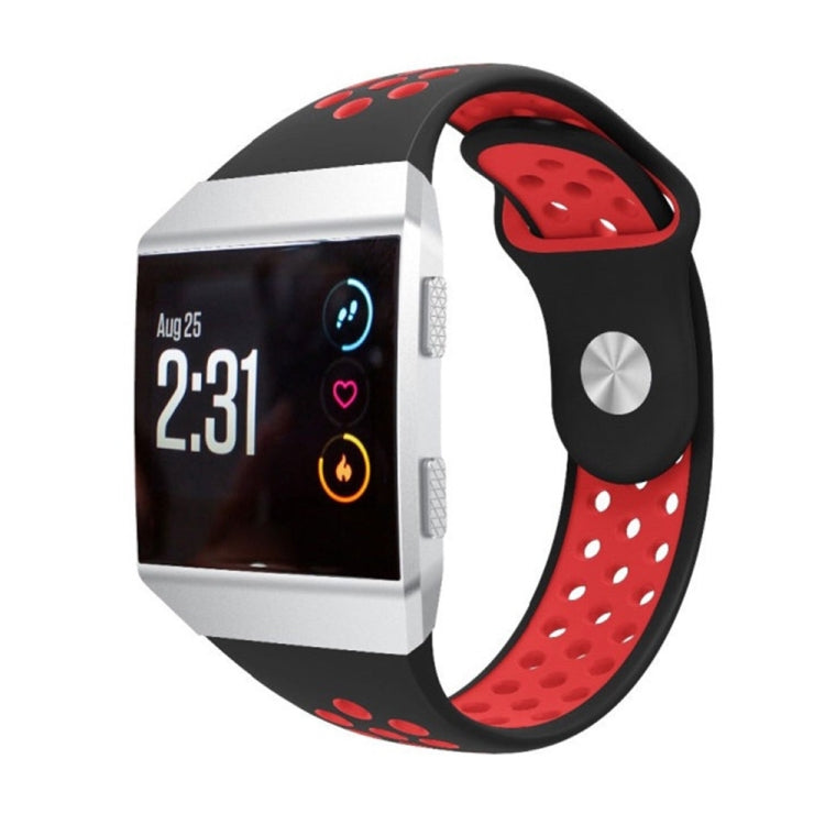 For Fitbit Ionic Breathable Two-tone Silicone Watch Band
