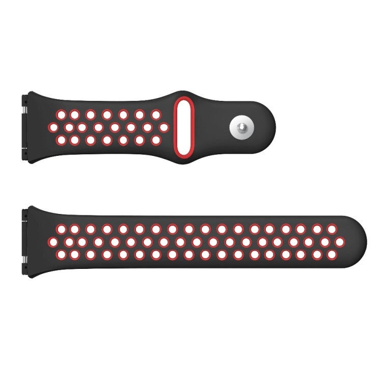 For Fitbit Ionic Breathable Two-tone Silicone Watch Band