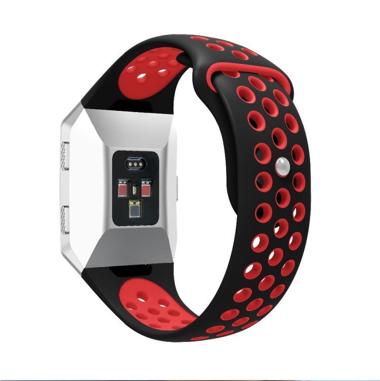 For Fitbit Ionic Breathable Two-tone Silicone Watch Band
