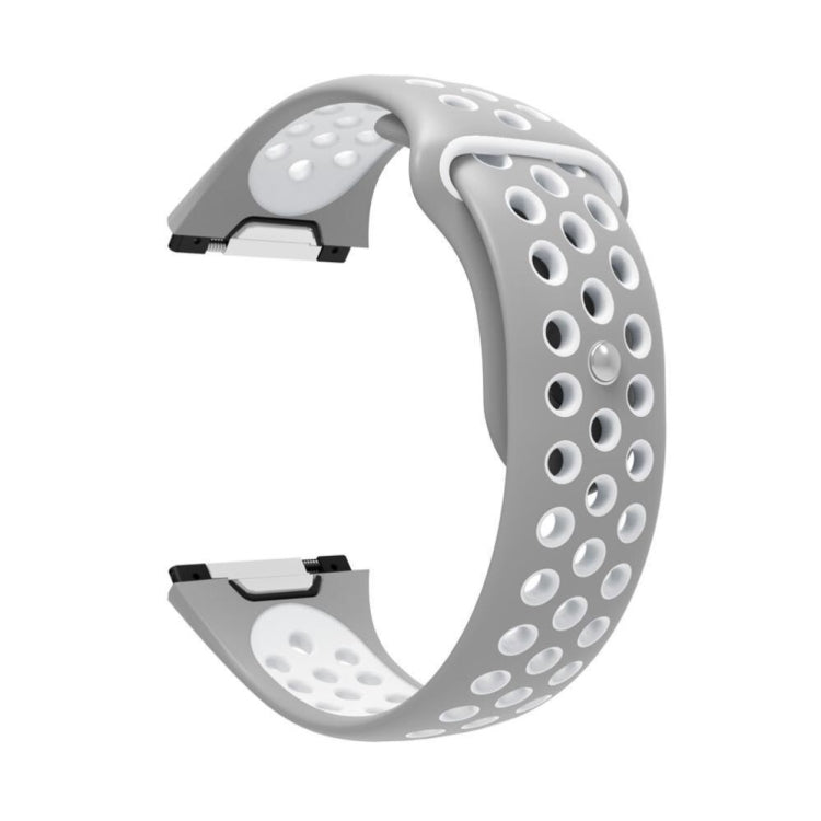 For Fitbit Ionic Breathable Two-tone Silicone Watch Band