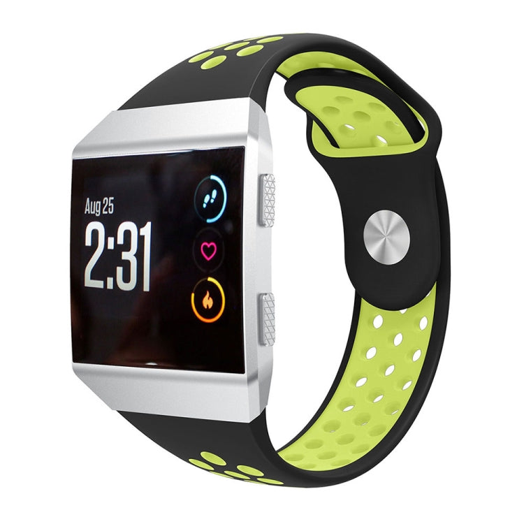 For Fitbit Ionic Breathable Two-tone Silicone Watch Band