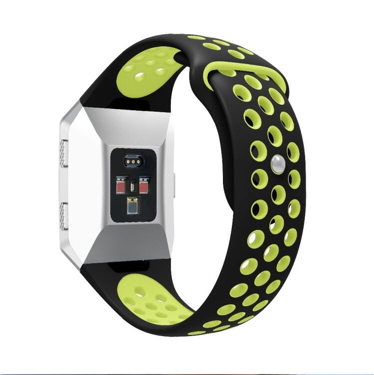 For Fitbit Ionic Breathable Two-tone Silicone Watch Band
