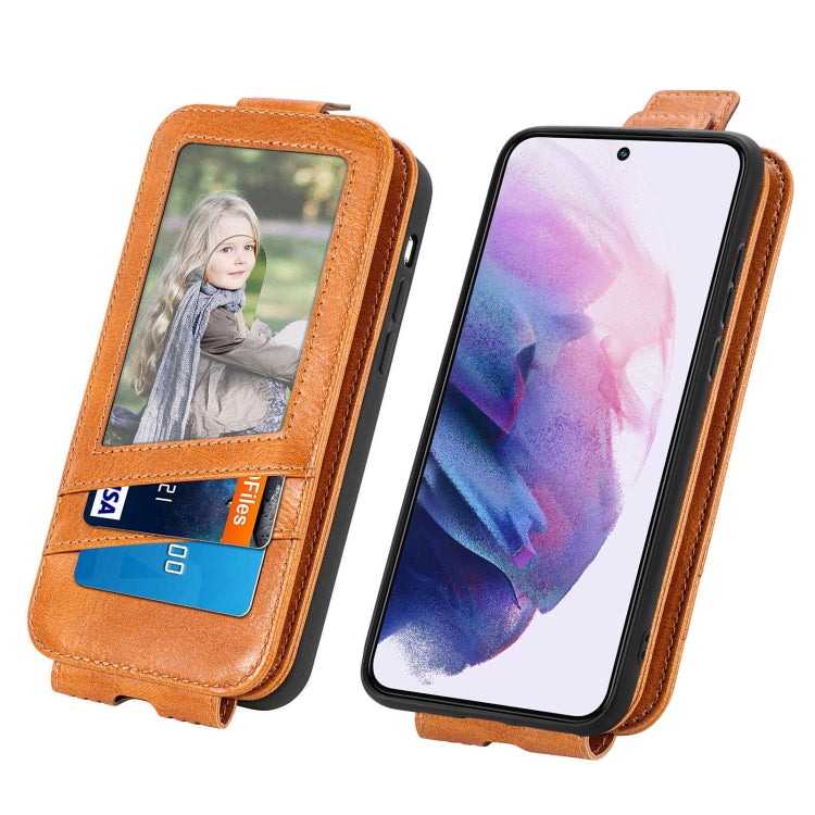 For Samsung Galaxy S22 5G Zipper Wallet Vertical Flip Leather Phone Case