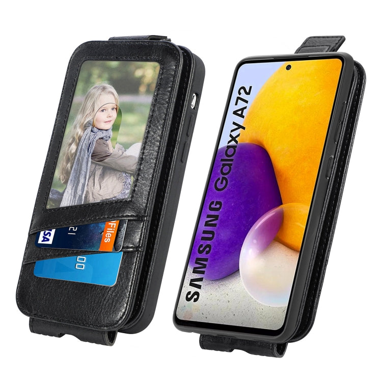 For Samsung Galaxy A72 5G / 4G Zipper Wallet Vertical Flip Leather Phone Case
