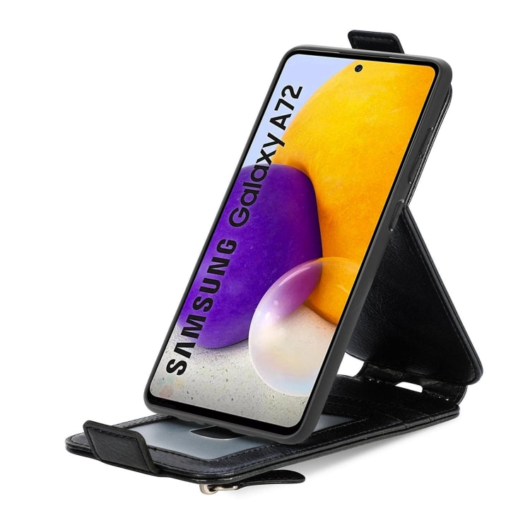 For Samsung Galaxy A72 5G / 4G Zipper Wallet Vertical Flip Leather Phone Case