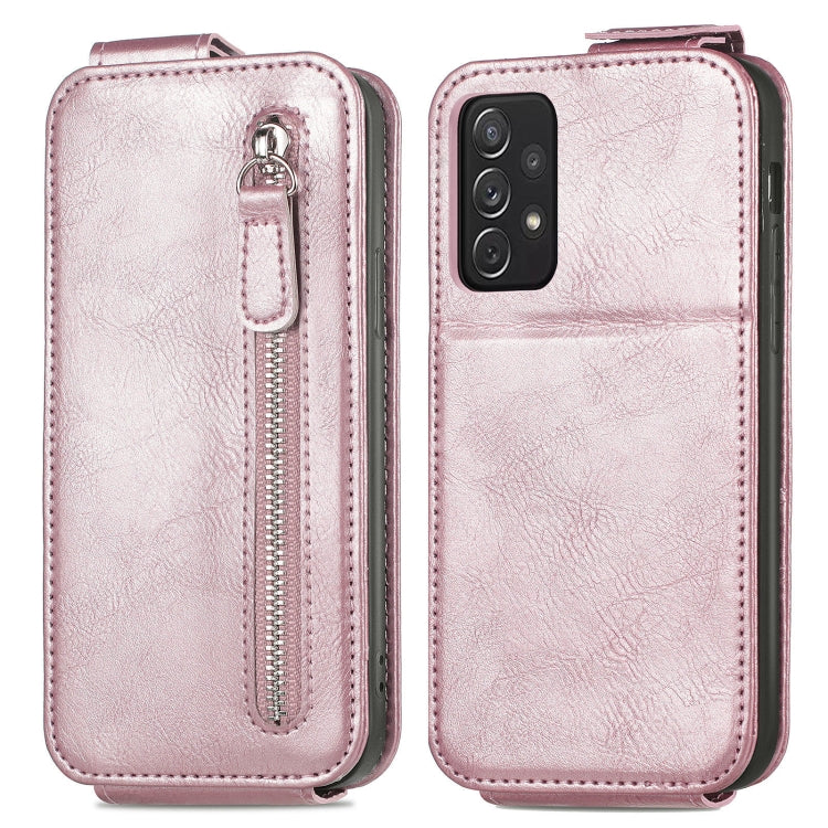For Samsung Galaxy A72 5G / 4G Zipper Wallet Vertical Flip Leather Phone Case