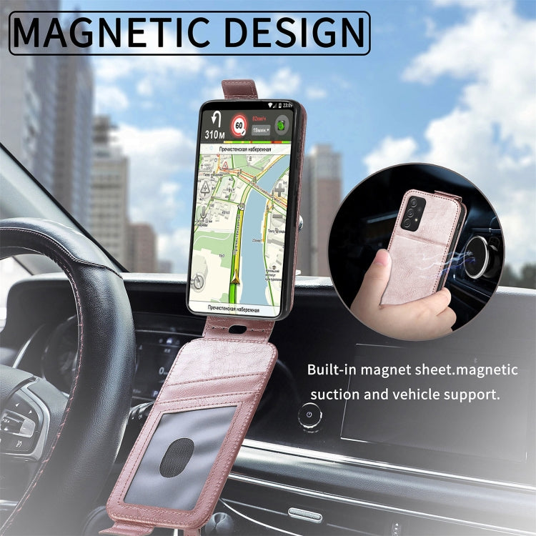 For Samsung Galaxy A72 5G / 4G Zipper Wallet Vertical Flip Leather Phone Case
