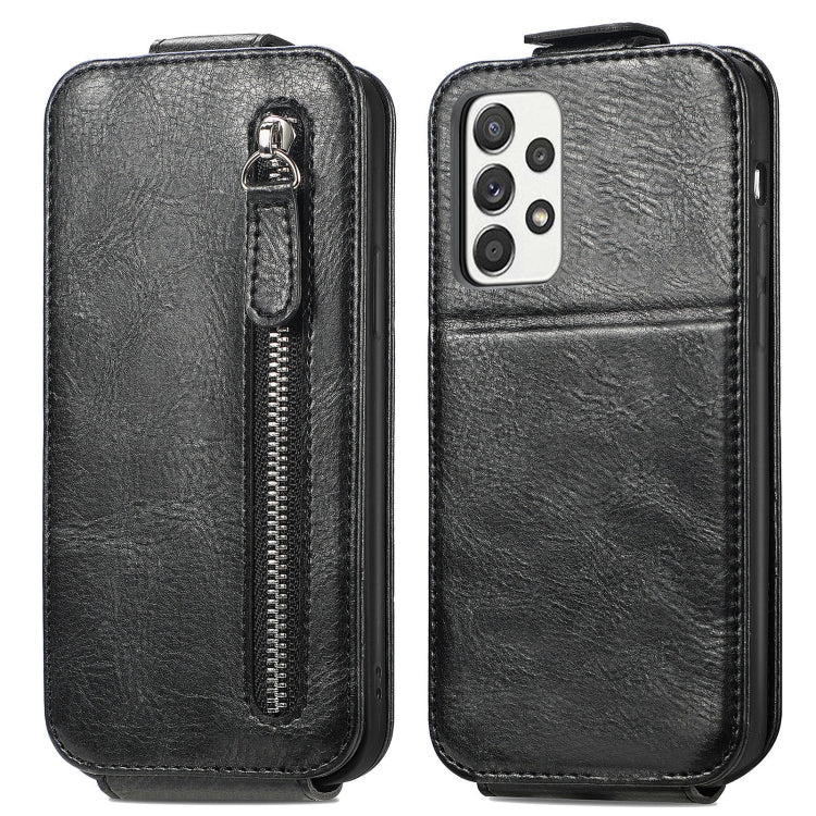For Samsung Galaxy A52 5G / 4G Zipper Wallet Vertical Flip Leather Phone Case