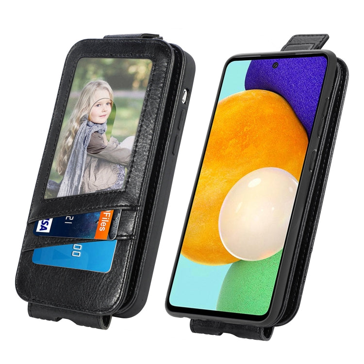 For Samsung Galaxy A52 5G / 4G Zipper Wallet Vertical Flip Leather Phone Case