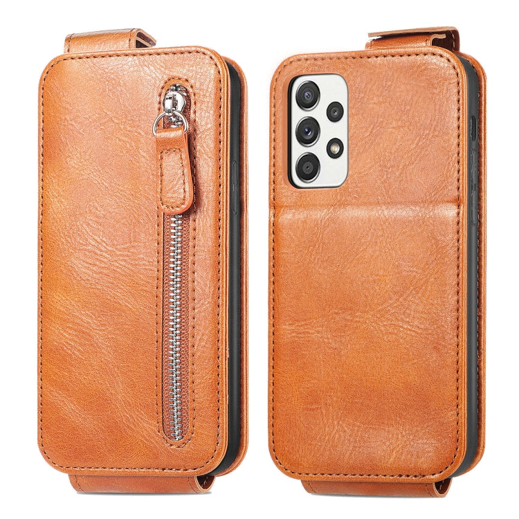 For Samsung Galaxy A52 5G / 4G Zipper Wallet Vertical Flip Leather Phone Case