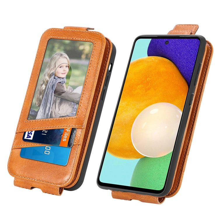 For Samsung Galaxy A52 5G / 4G Zipper Wallet Vertical Flip Leather Phone Case