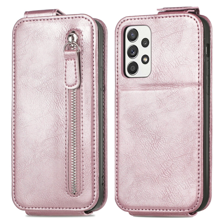 For Samsung Galaxy A52 5G / 4G Zipper Wallet Vertical Flip Leather Phone Case