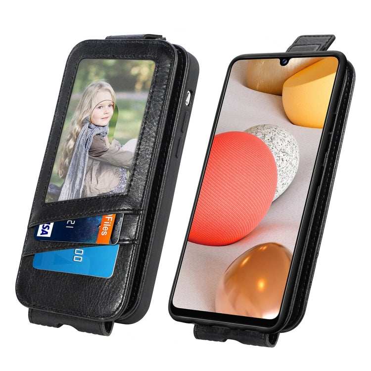 For Samsung Galaxy A42 5G Zipper Wallet Vertical Flip Leather Phone Case