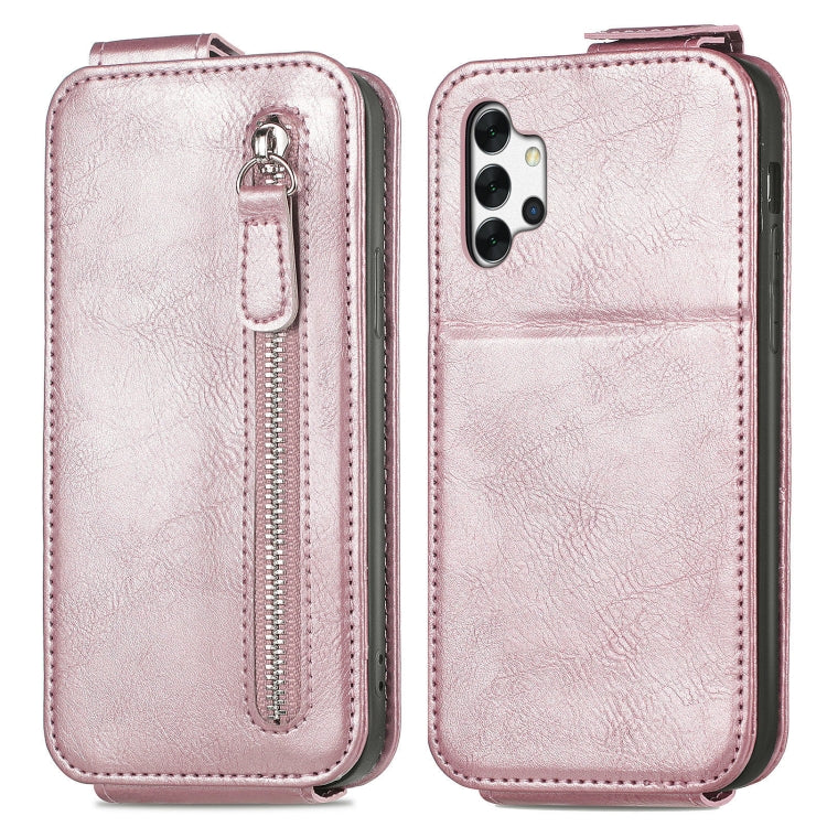 For Samsung Galaxy A32 5G Zipper Wallet Vertical Flip Leather Phone Case