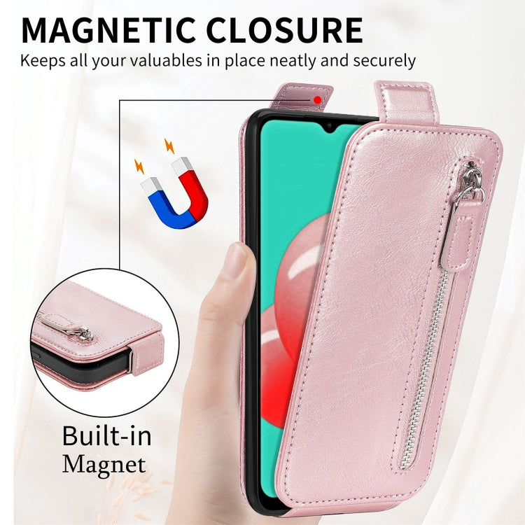 For Samsung Galaxy A32 5G Zipper Wallet Vertical Flip Leather Phone Case