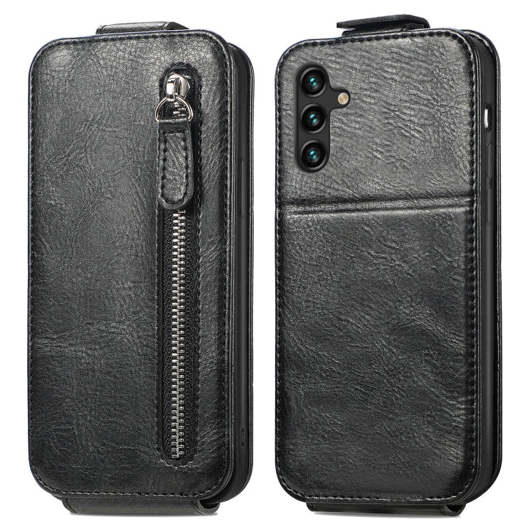 For Samsung Galaxy A13 5G Zipper Wallet Vertical Flip Leather Phone Case