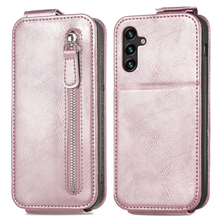 For Samsung Galaxy A13 5G Zipper Wallet Vertical Flip Leather Phone Case