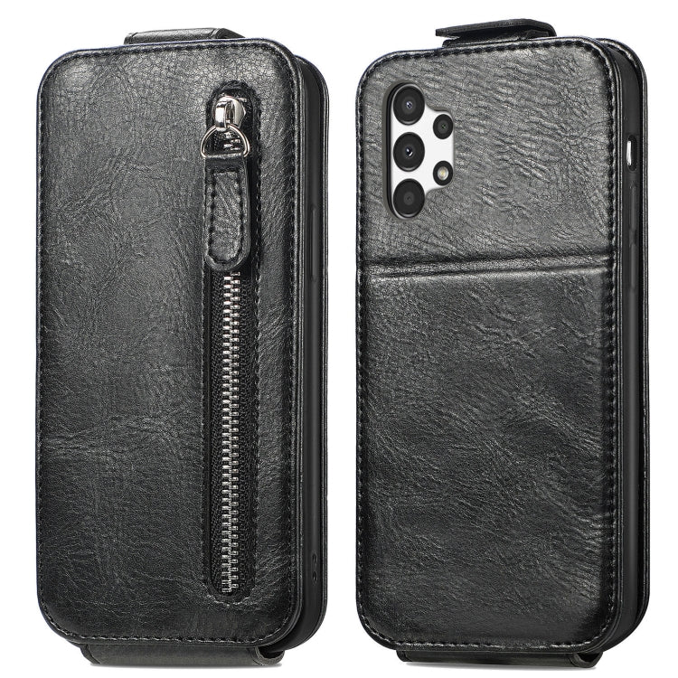 For Samsung Galaxy A13 4G Zipper Wallet Vertical Flip Leather Phone Case