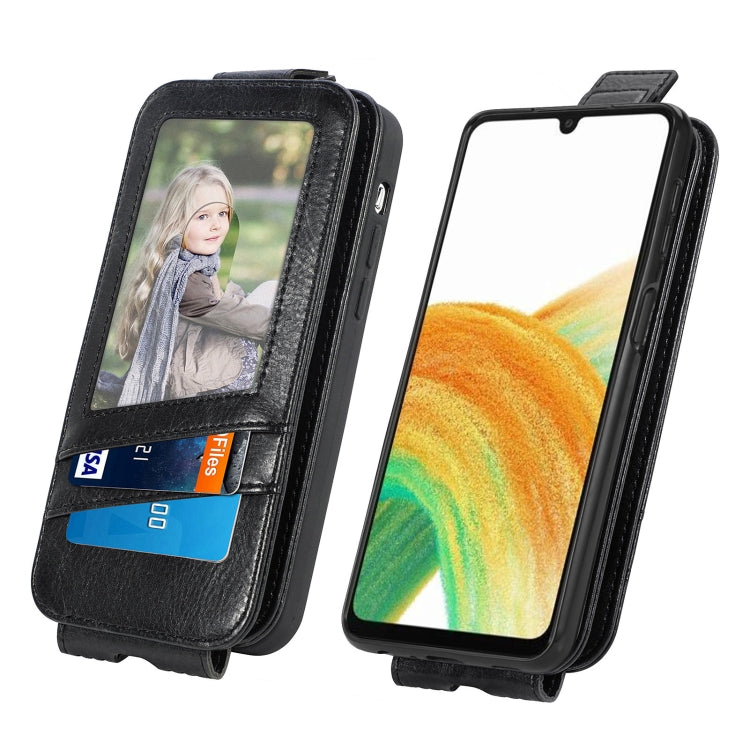 For Samsung Galaxy A13 4G Zipper Wallet Vertical Flip Leather Phone Case