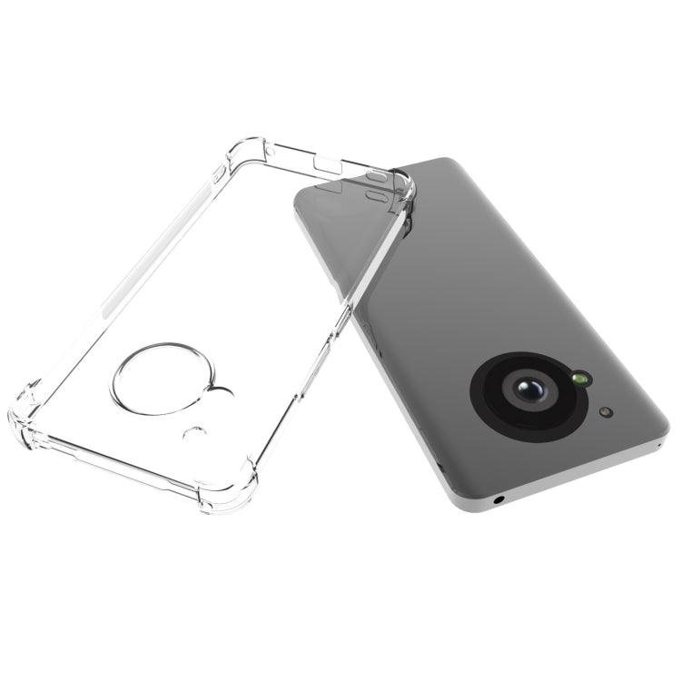 For Sharp Aquos R7 JSM Transparent TPU Airbag Shockproof Antiskid Phone Case