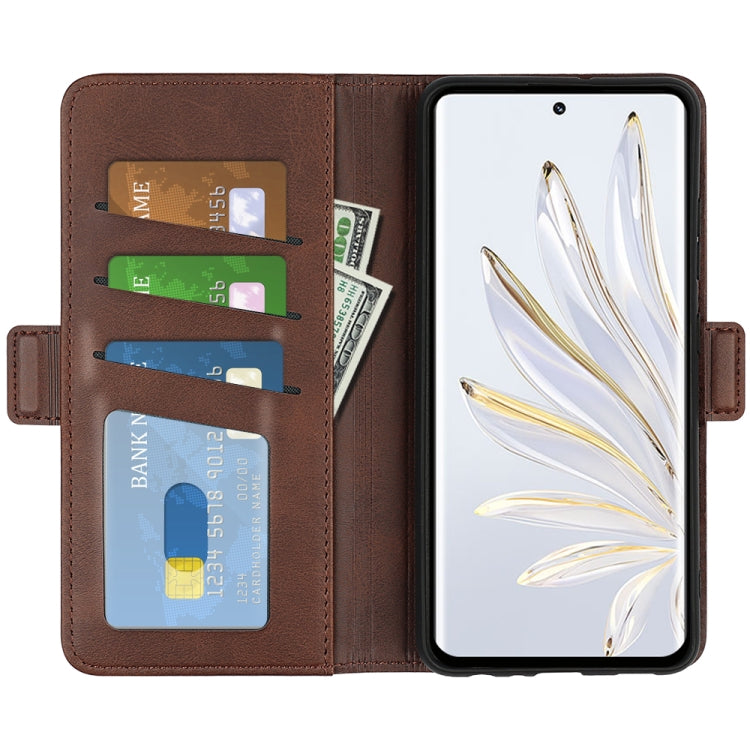 For Honor 70 Dual-side Magnetic Buckle Flip Leather Phone Case