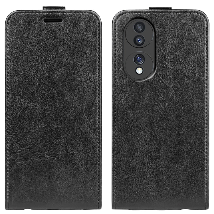 For Honor 70 R64 Texture Vertical Flip Leather Phone Case