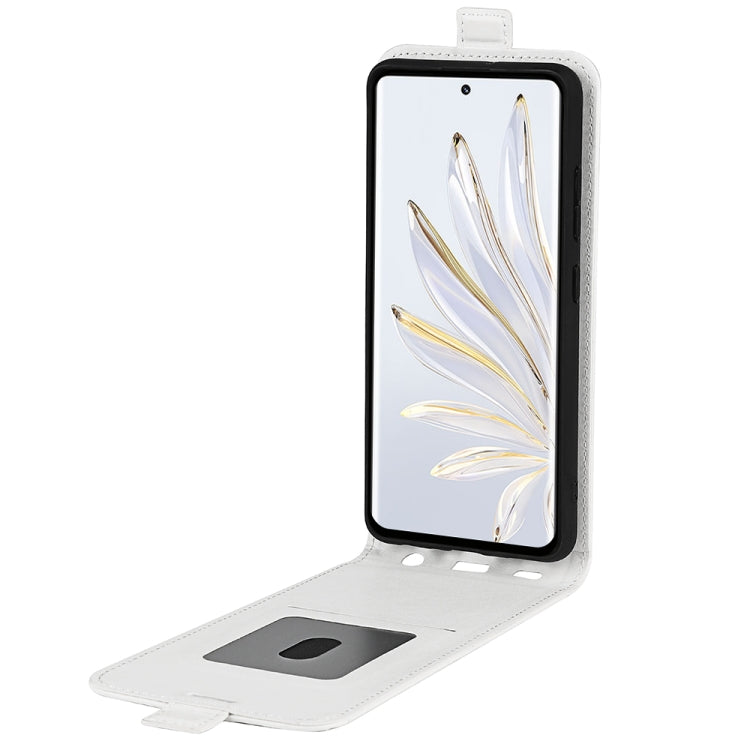 For Honor 70 R64 Texture Vertical Flip Leather Phone Case