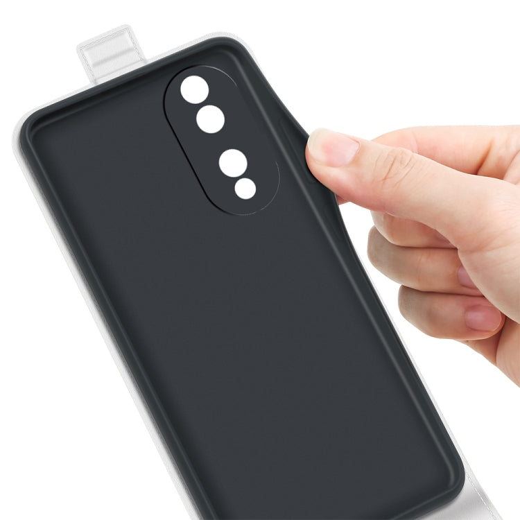 For Honor 70 R64 Texture Vertical Flip Leather Phone Case