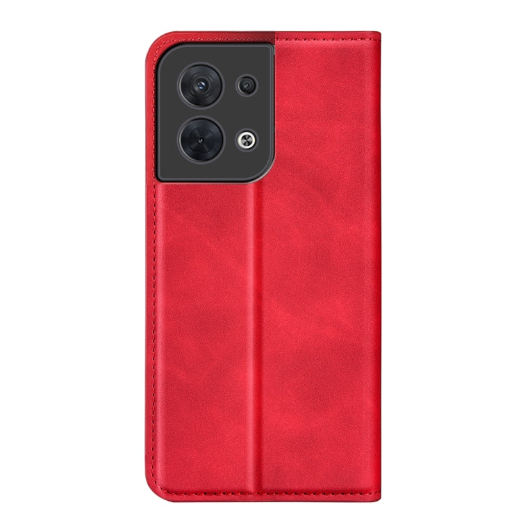 For OPPO Reno8 Retro-skin Magnetic Suction Leather Phone Case