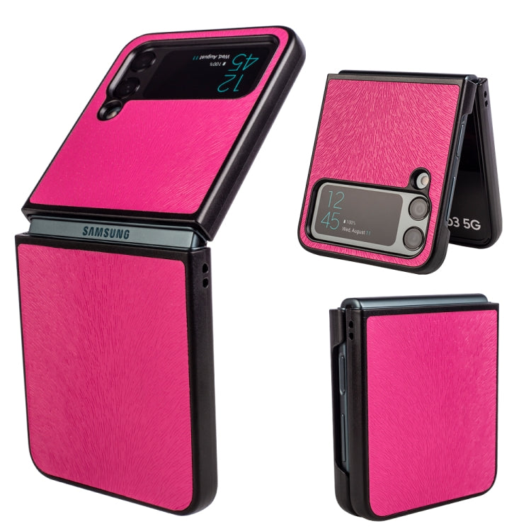 For Samsung Galaxy Z Flip4 Peacock Texture Phone Case