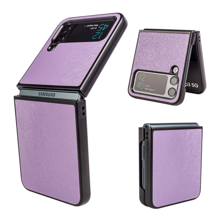 For Samsung Galaxy Z Flip4 Peacock Texture Phone Case