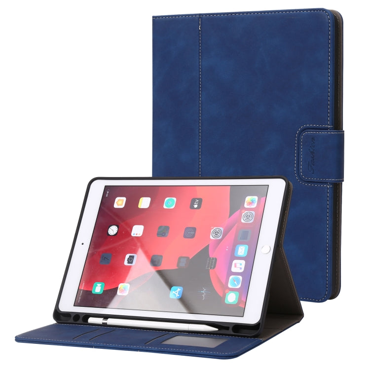 For iPad 10.2 2019 / 2020 / 2021 Calf Texture Horizontal Flip Leather Tablet Case