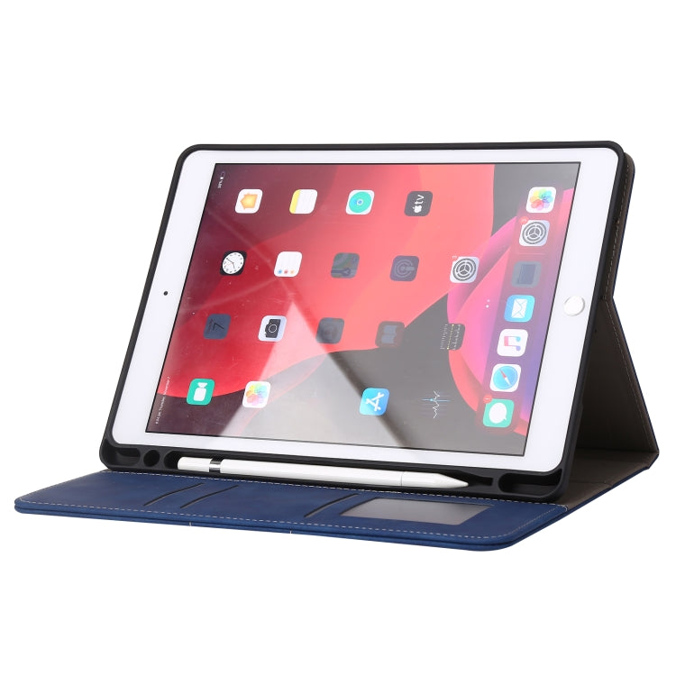 For iPad 10.2 2019 / 2020 / 2021 Calf Texture Horizontal Flip Leather Tablet Case