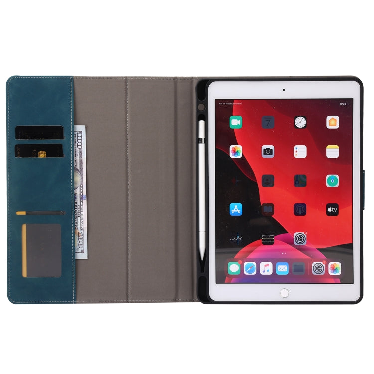 For iPad 10.2 2019 / 2020 / 2021 Calf Texture Horizontal Flip Leather Tablet Case