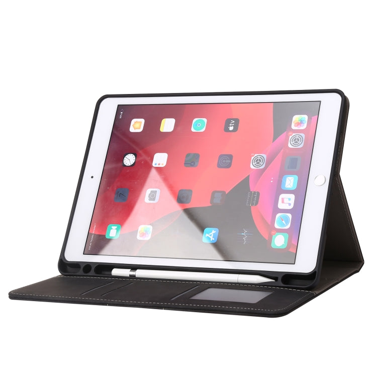 For iPad 10.2 2019 / 2020 / 2021 Calf Texture Horizontal Flip Leather Tablet Case