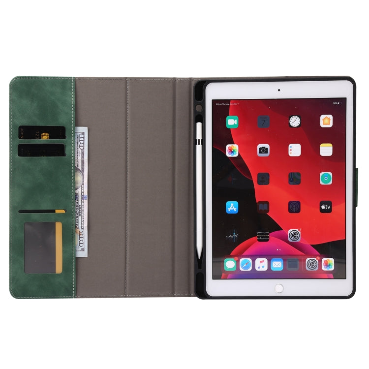 For iPad 10.2 2019 / 2020 / 2021 Calf Texture Horizontal Flip Leather Tablet Case