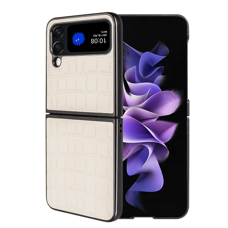For Samsung Galaxy Z Flip4 Crocodile Texture Phone Case