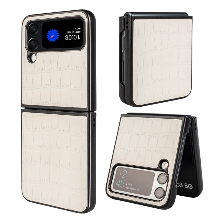 For Samsung Galaxy Z Flip4 Crocodile Texture Phone Case