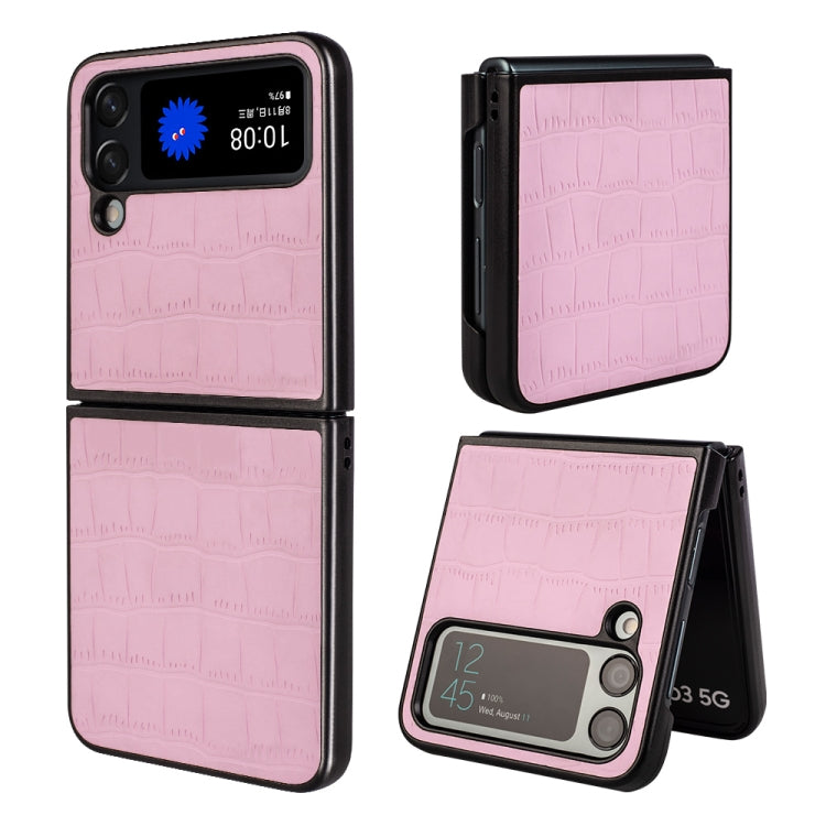 For Samsung Galaxy Z Flip4 Crocodile Texture Phone Case