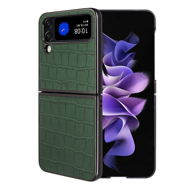 For Samsung Galaxy Z Flip4 Crocodile Texture Phone Case
