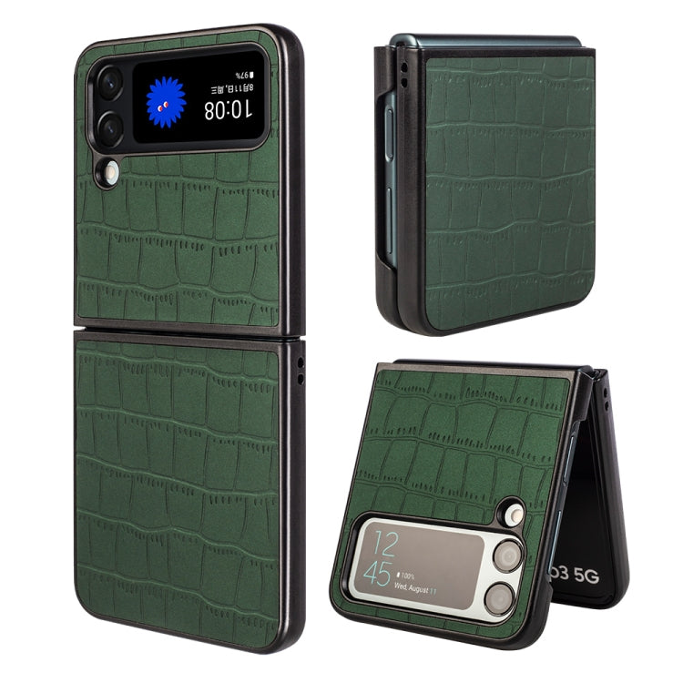 For Samsung Galaxy Z Flip4 Crocodile Texture Phone Case