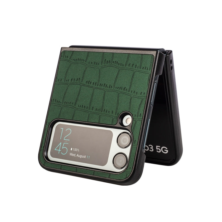 For Samsung Galaxy Z Flip4 Crocodile Texture Phone Case