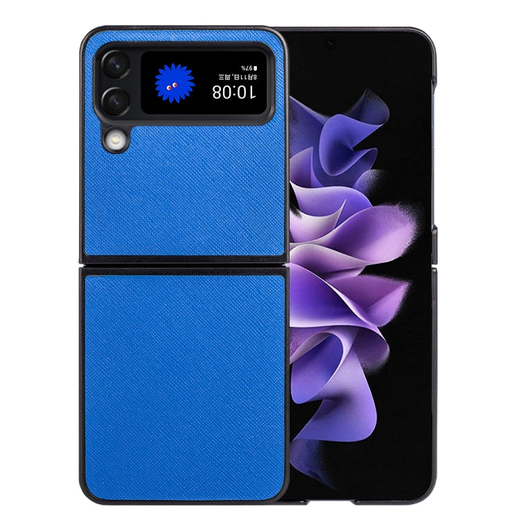 For Samsung Galaxy Z Flip4 Cross Texture Phone Case